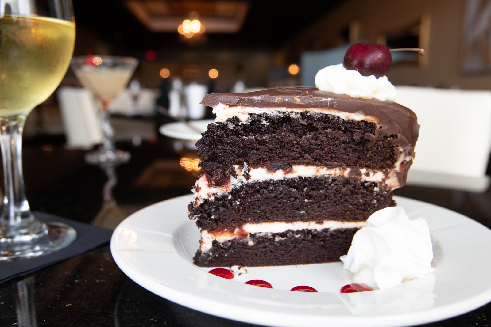 Layered chocolate cake
