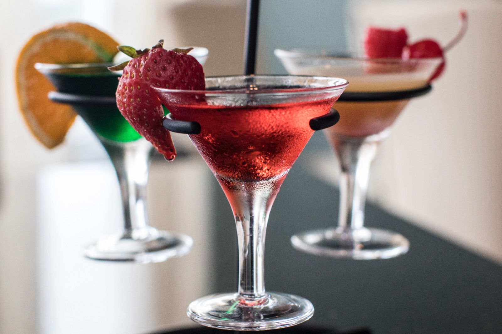 Cocktails on the bar